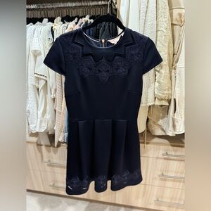 Ted baker London navy blue mini dress
